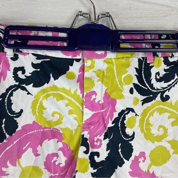 Banana Republic Milly Collection Neon Hibiscus Feather Shorts - Picture 4 of 8